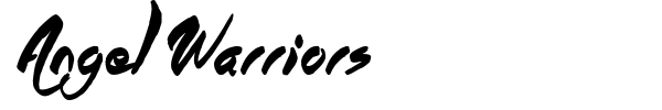 Angel Warriors font preview